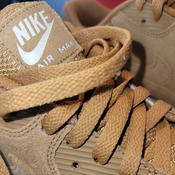 Nike Air Max 90 Ultra 2.0 LTR | Flax/Sail-Gum Brown/White | Size 10.5 | New - Picture 6 of 12